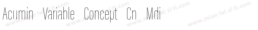 Acumin Variable Concept Cn Mdiu字体转换